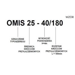 OMIS 25-60/180pompa do wody bez śrubunku