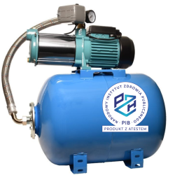 MH 1300INOX PREMIUM 230V zestaw hydroforowy na zbiorniku 150L poziom AQUASYSTEM