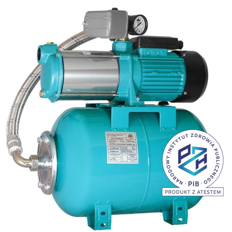 MH 1400INOX PREMIUM 230V zestaw hydroforowy na zbiorniku 24L AQUASYSTEM MH 1400INOX PREMIUM 230V zestaw hydroforowy na zbiorniku 24L AQUASYSTEM
